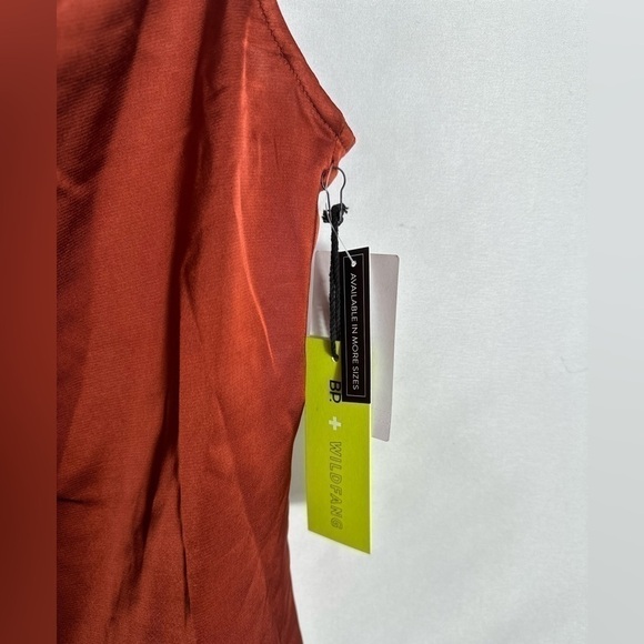 NWT BP. + Wildfang Satin Camisole in Rust Henna - Picture 3 of 6